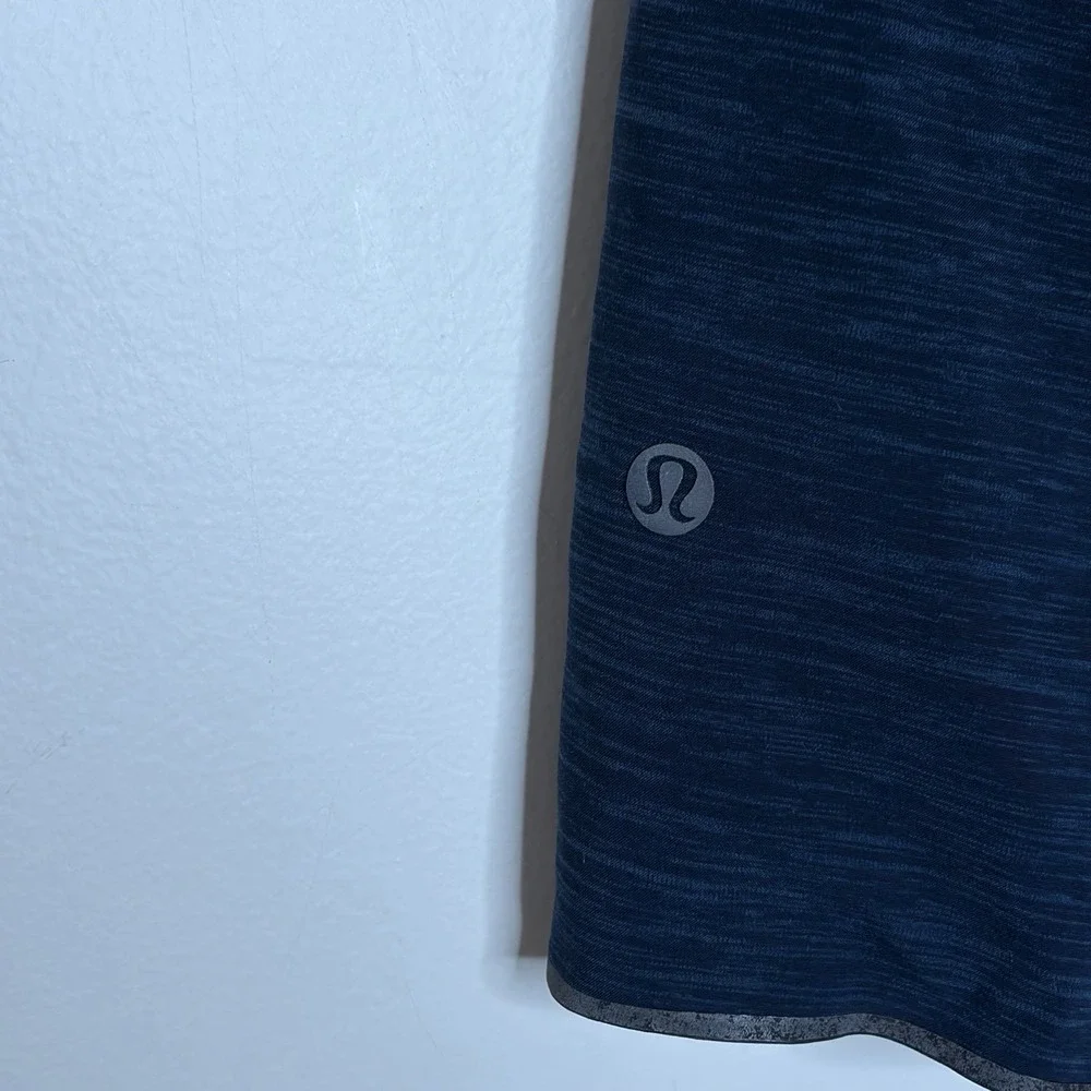 Lululemon Mens Lined Shorts Navy Blue Size Small Athletic Tech Performance Gym